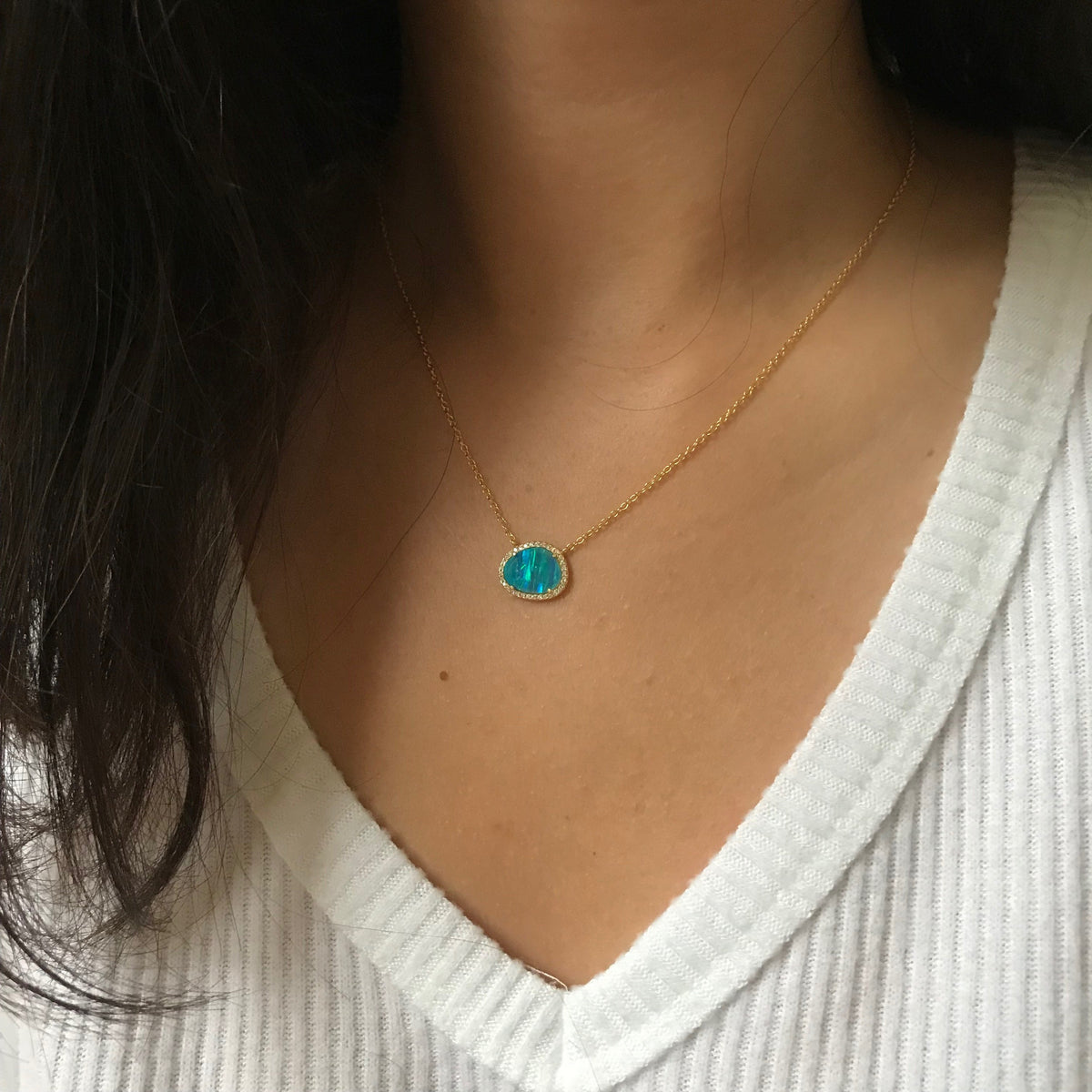 Kokoto Pebble Opal Necklace