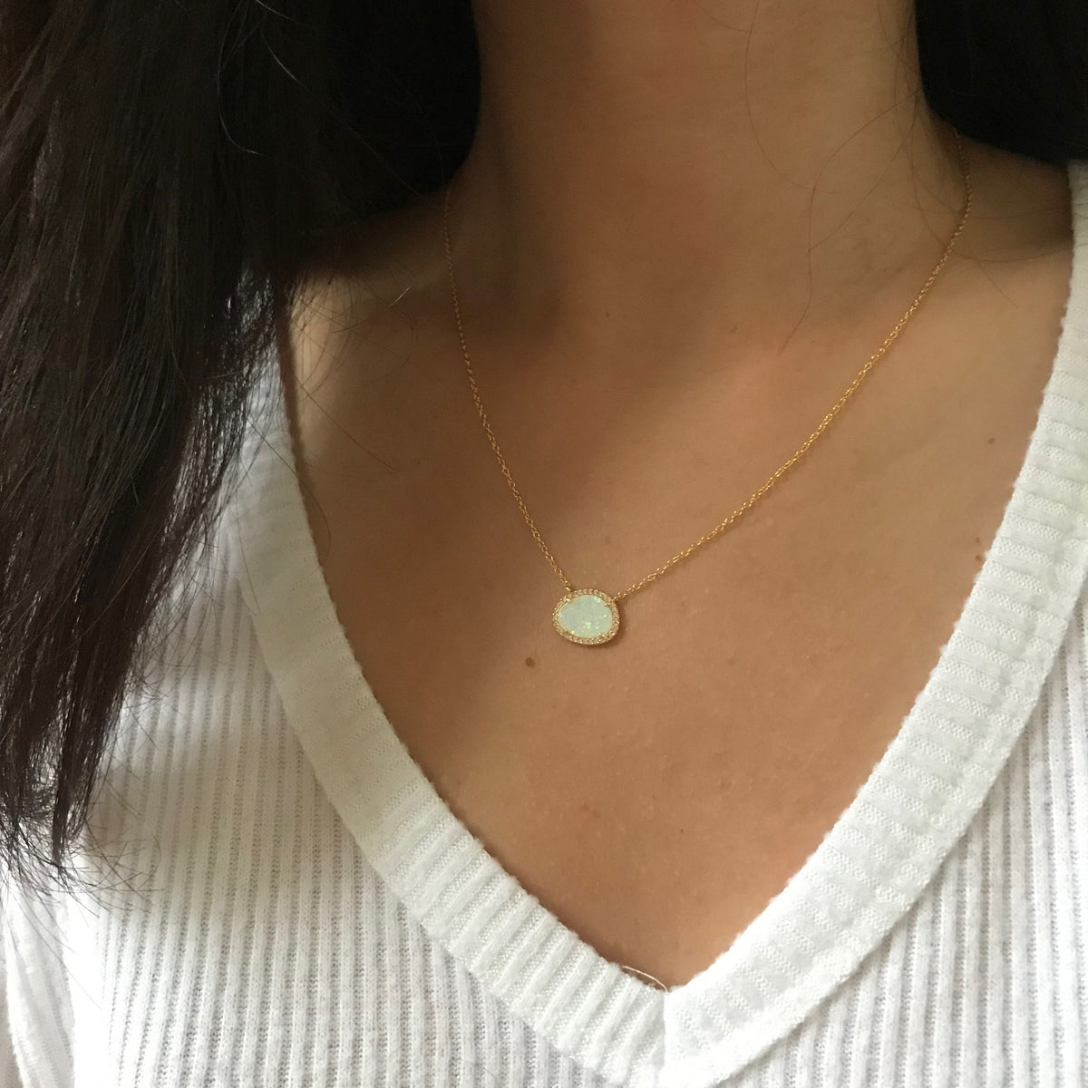 Kokoto Pebble Opal Necklace