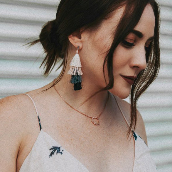 Oval Constellation Necklace With Crystals