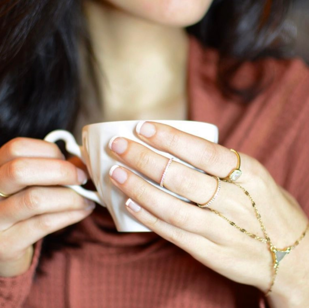 Mini Moonstone Pave Ring
