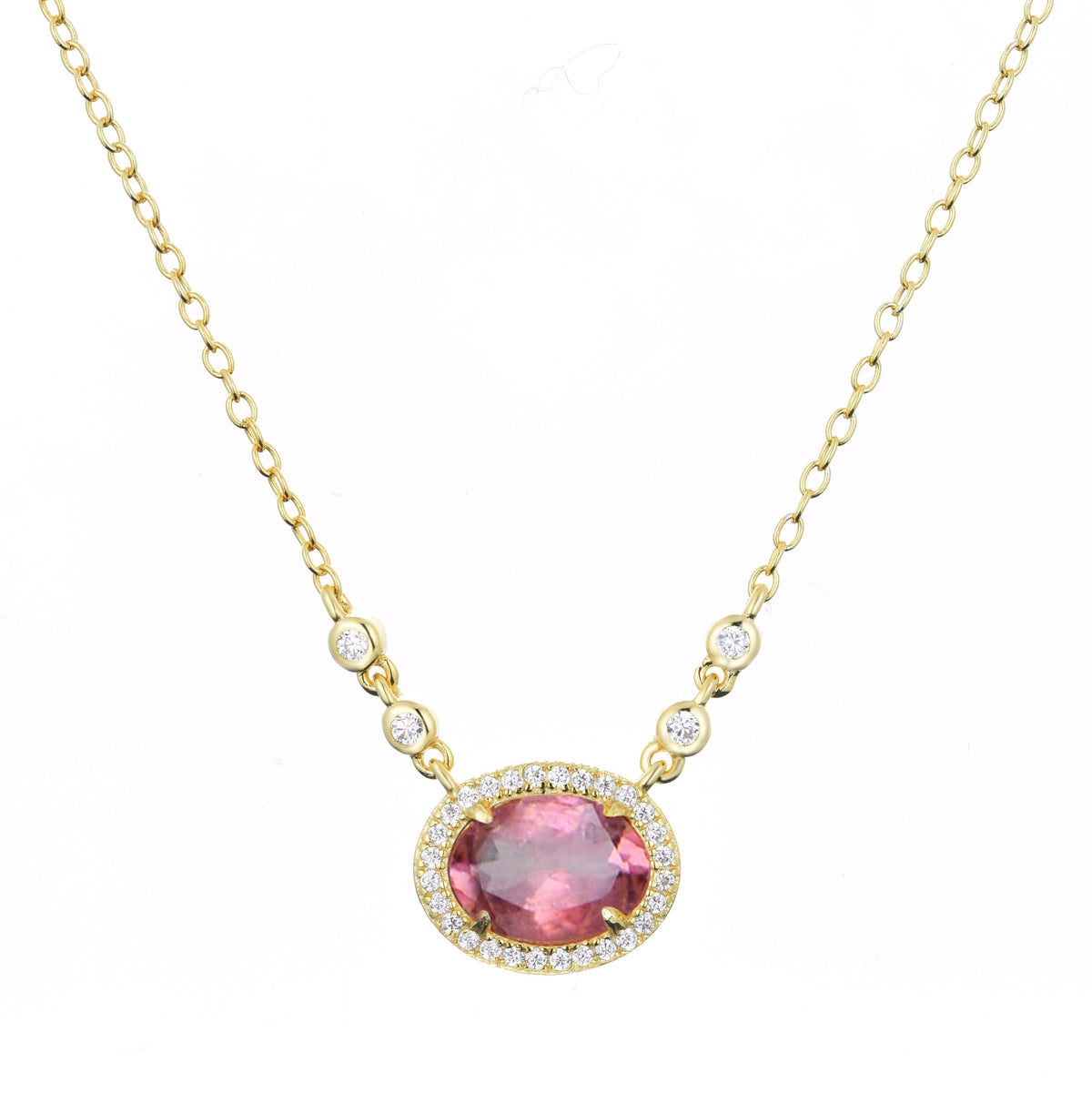 aura tourmaline necklace ruby tourmaline gold