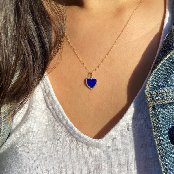 Cailin Gold Pendant Necklace in Blue Crystal | Kendra Scott