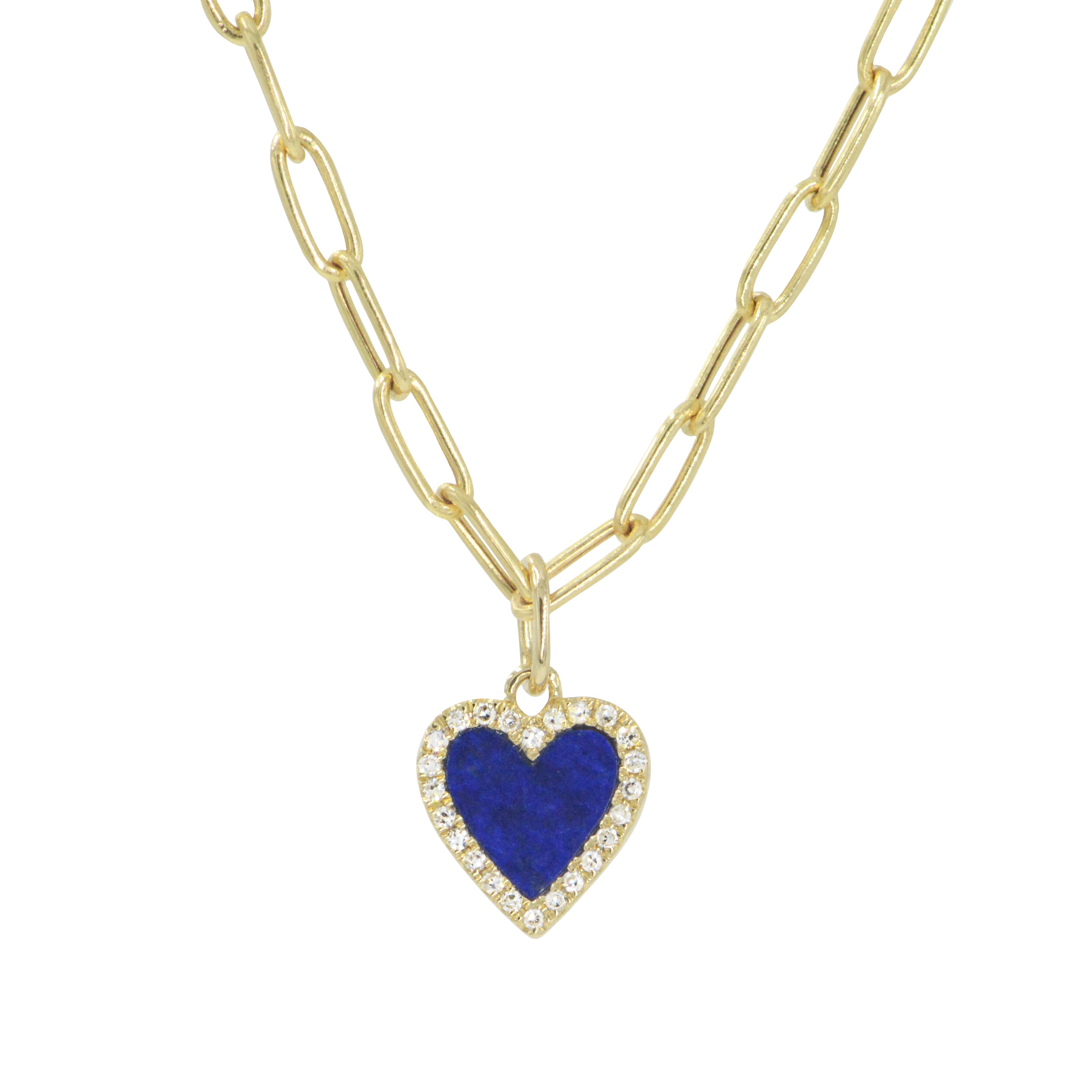 Mini Heart Lock Necklace (Blue) – Love Stylize