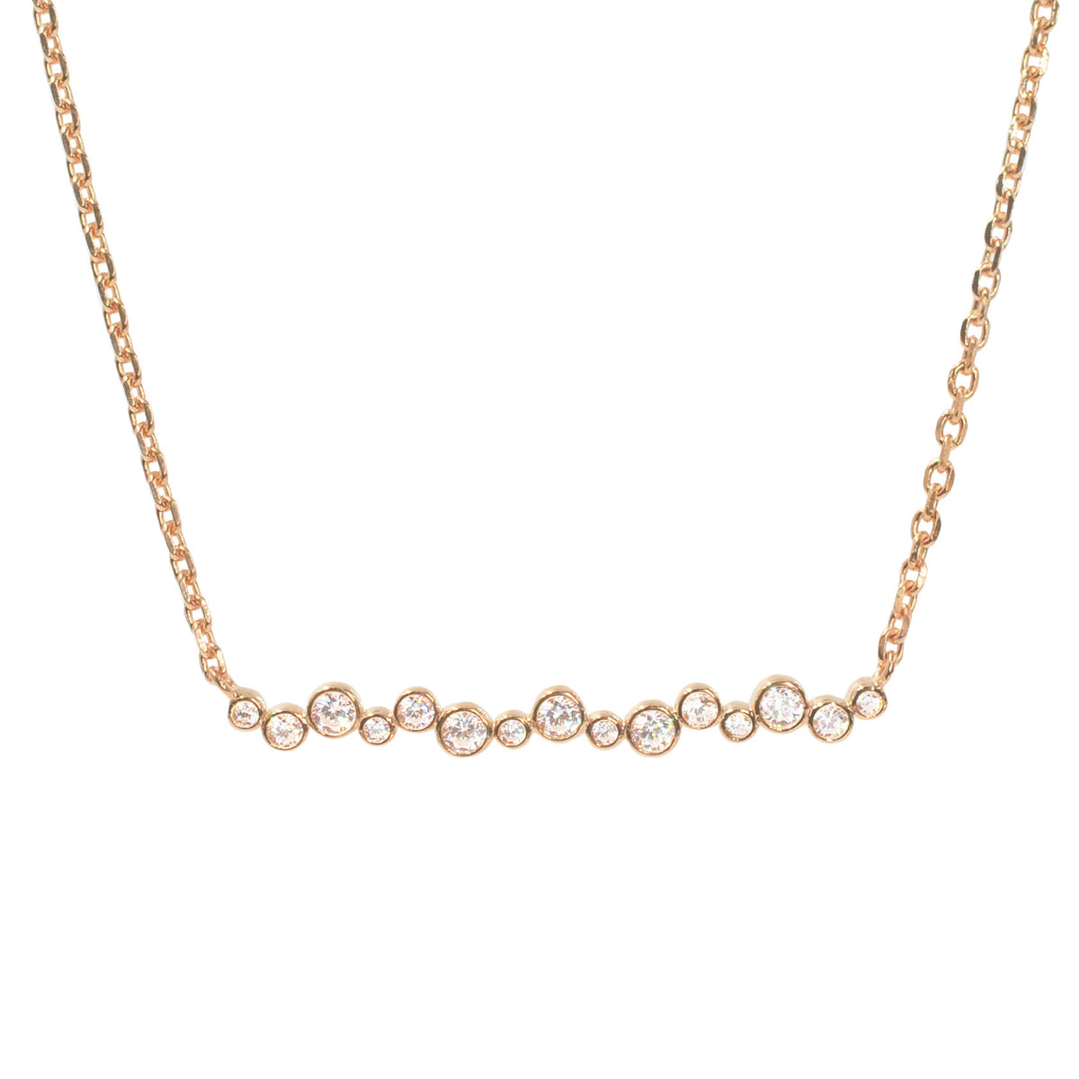 constellation line necklace rose gold