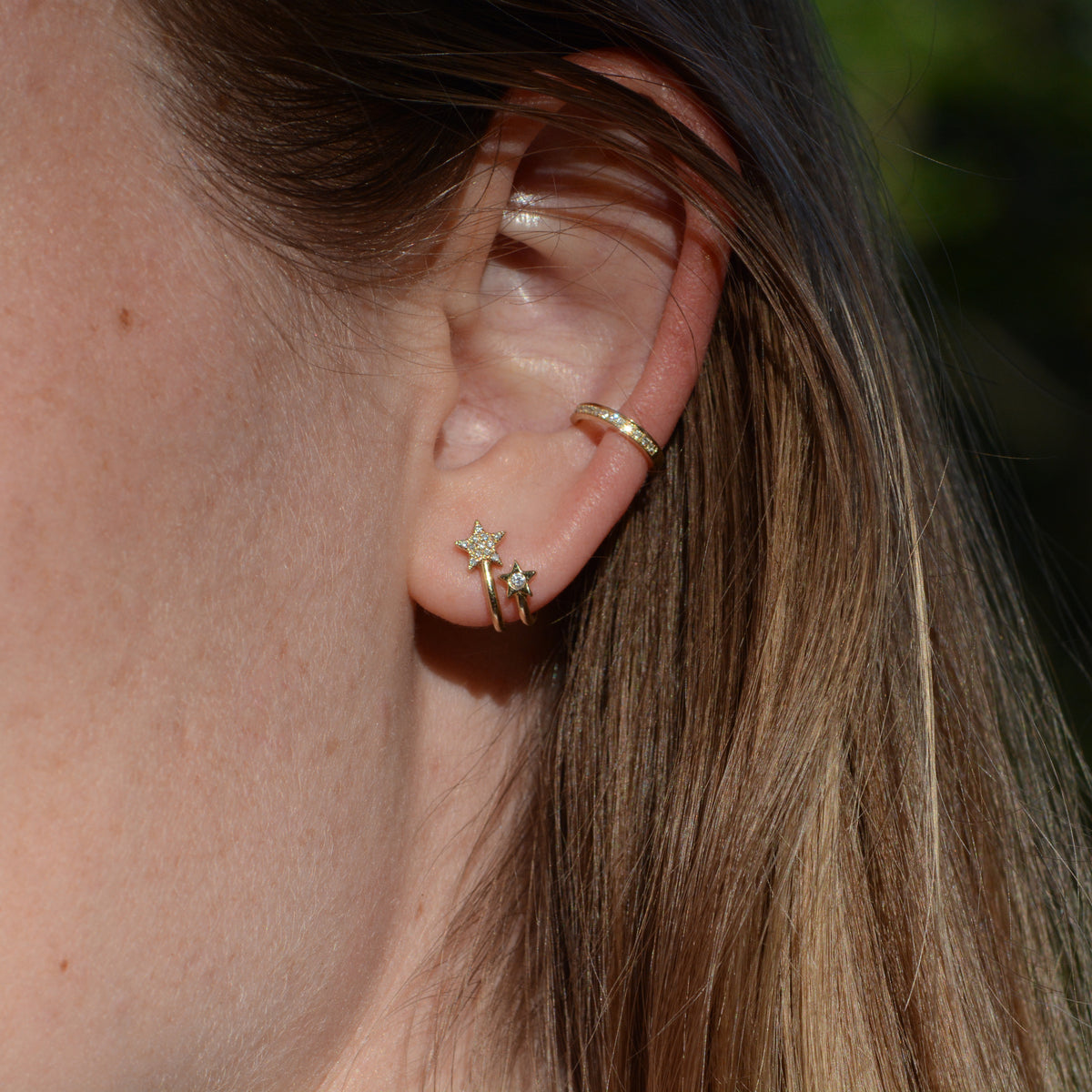 Diamond Ear Cuff in 14k Gold