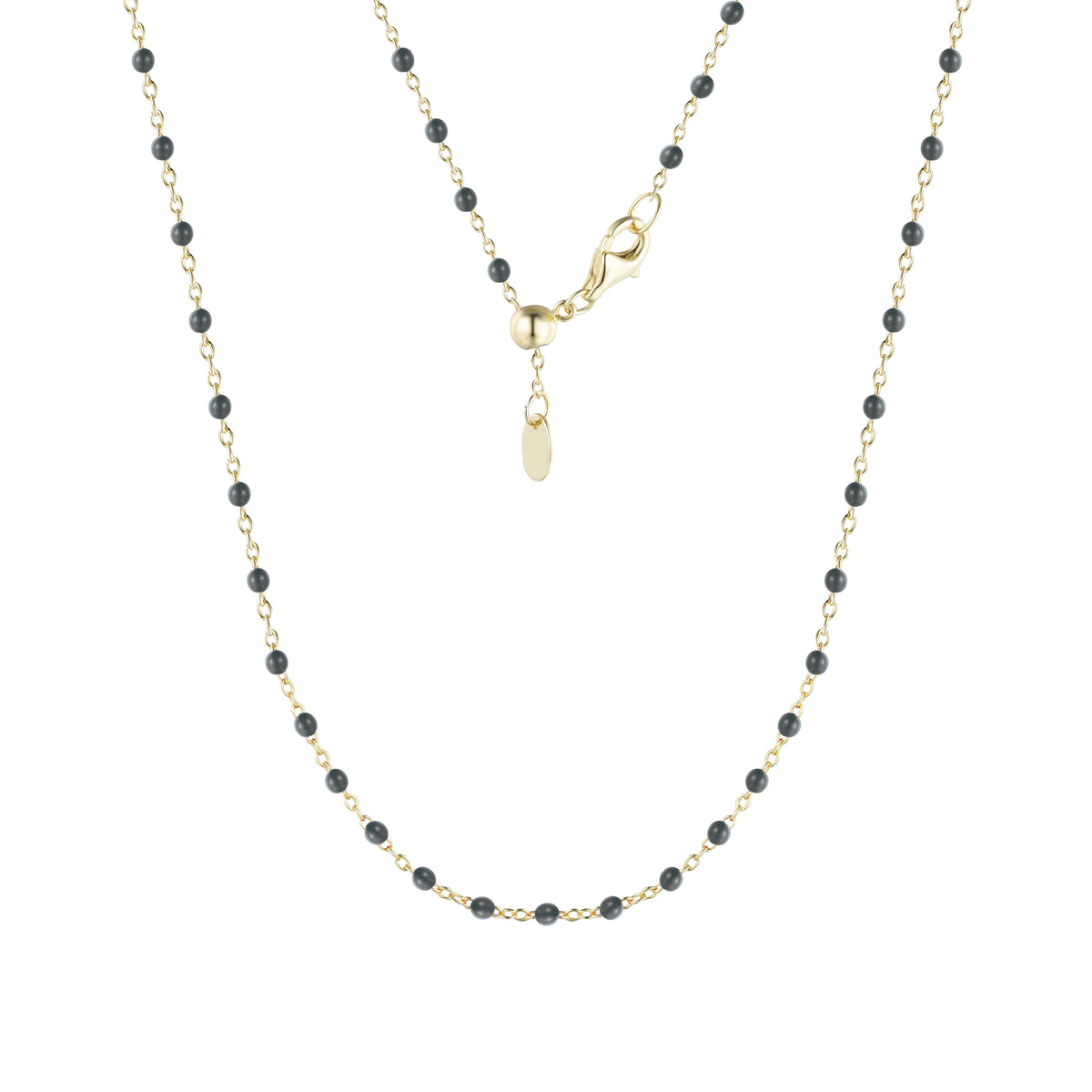 Enamel Beaded Chain Necklace