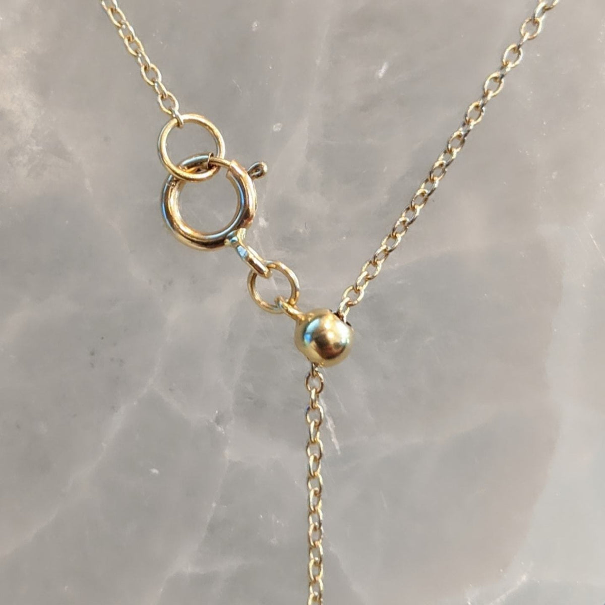 Adjustable Slider Clasp in 14k Gold