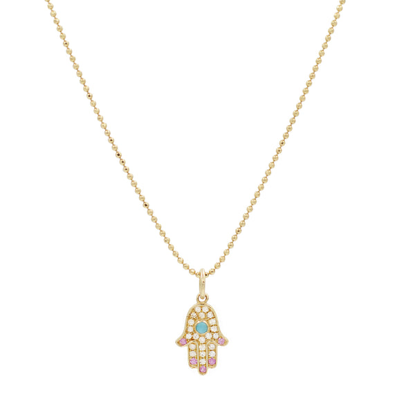 Amazon.com: Middle Eastern Jewelry 10k Yellow Gold Hamsa Hand With Evil Eye  Pendant : Clothing, Shoes & Jewelry