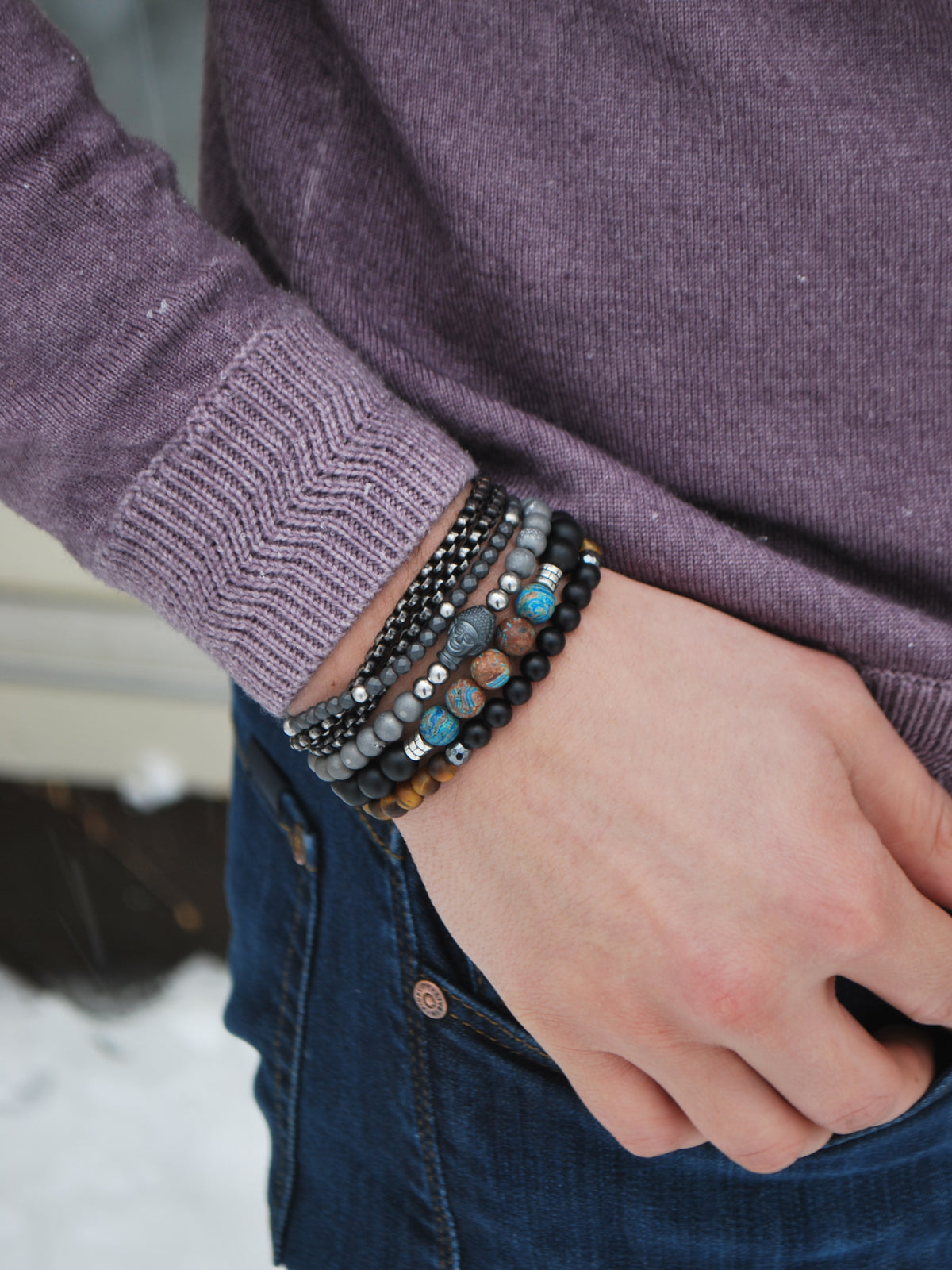 Triple Wrapped Chain Bracelet