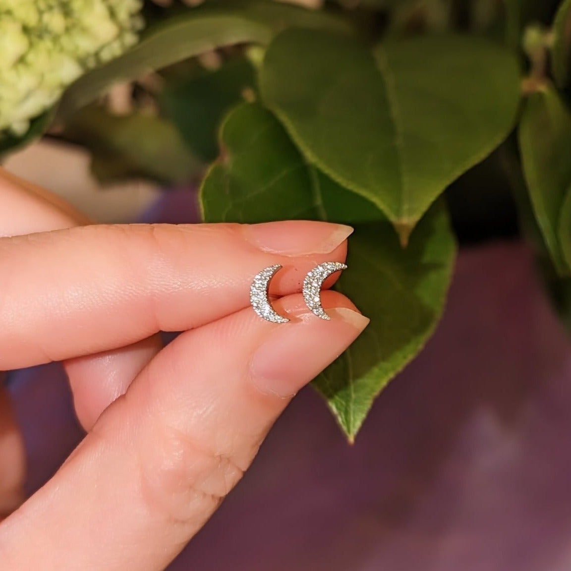Princess Cut Halo Earrings | Ouros Jewels