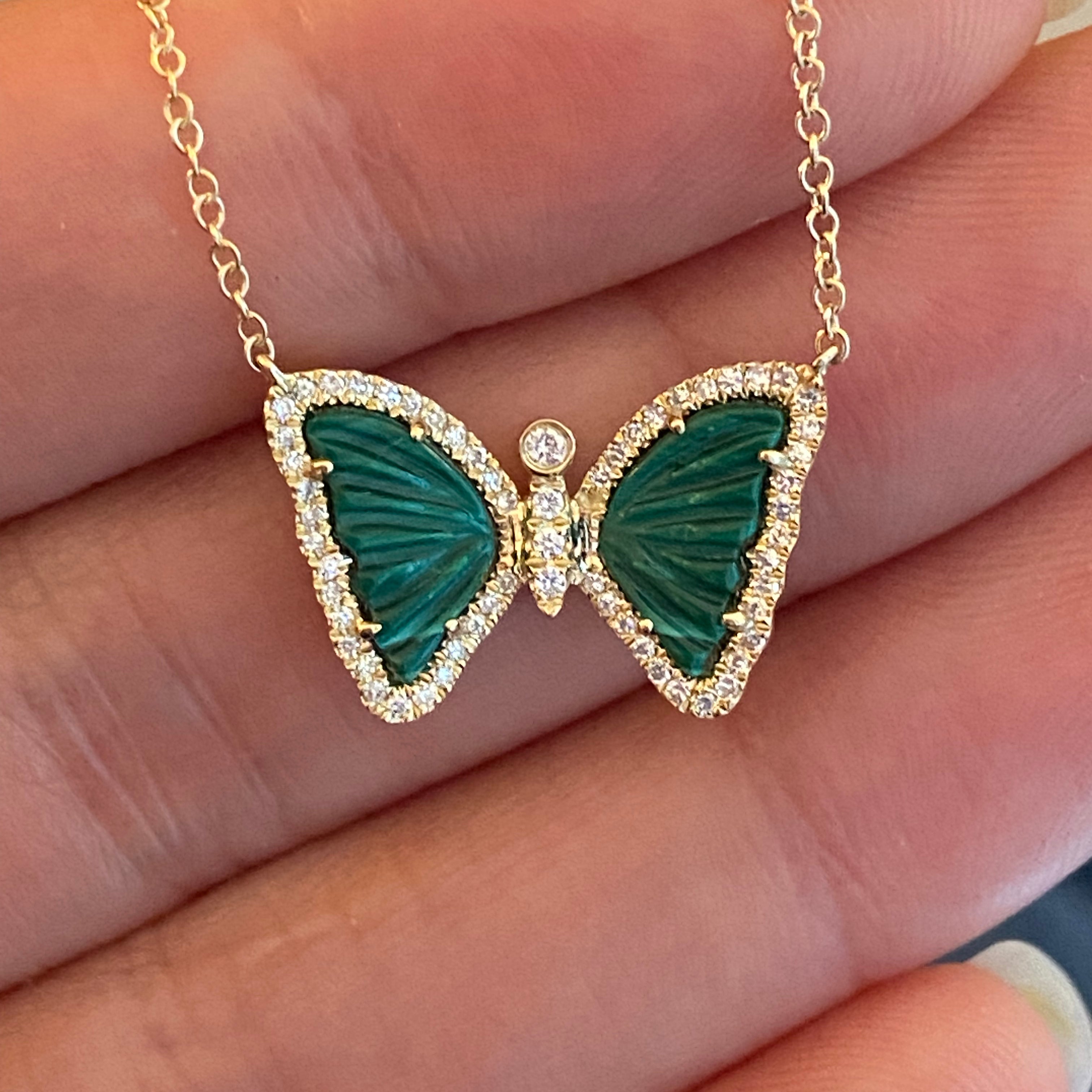 White Gold and Diamond Butterfly Necklace- ONLINE EXCLUSIVE – Meira T  Boutique