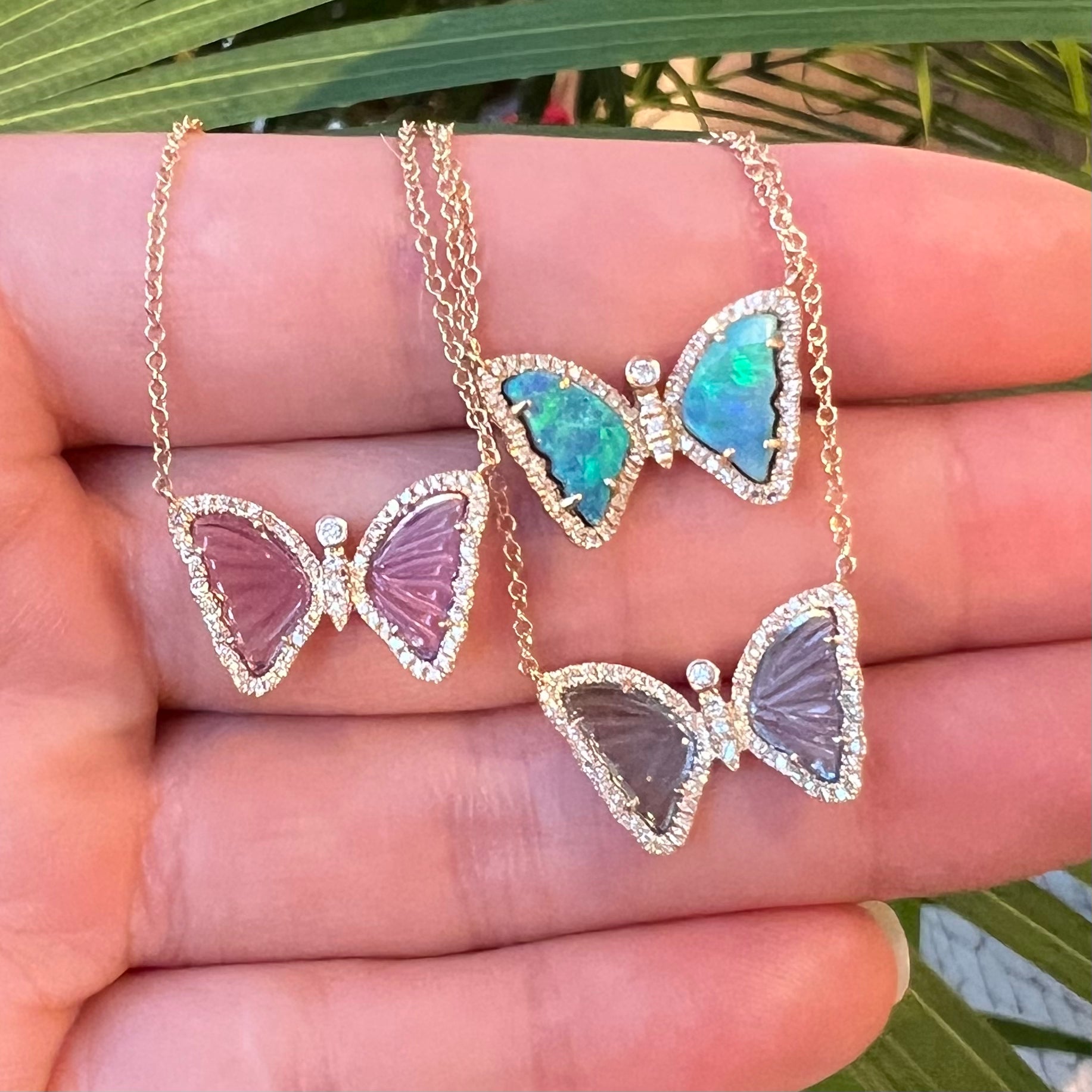 Buy Encircle Blue Butterfly Diamond Pendant Online | CaratLane