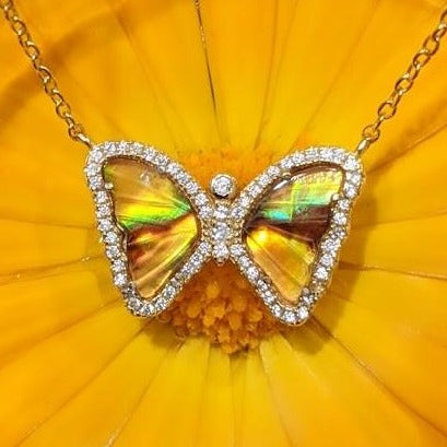 Mini Mother-of-Pearl Butterfly Necklace