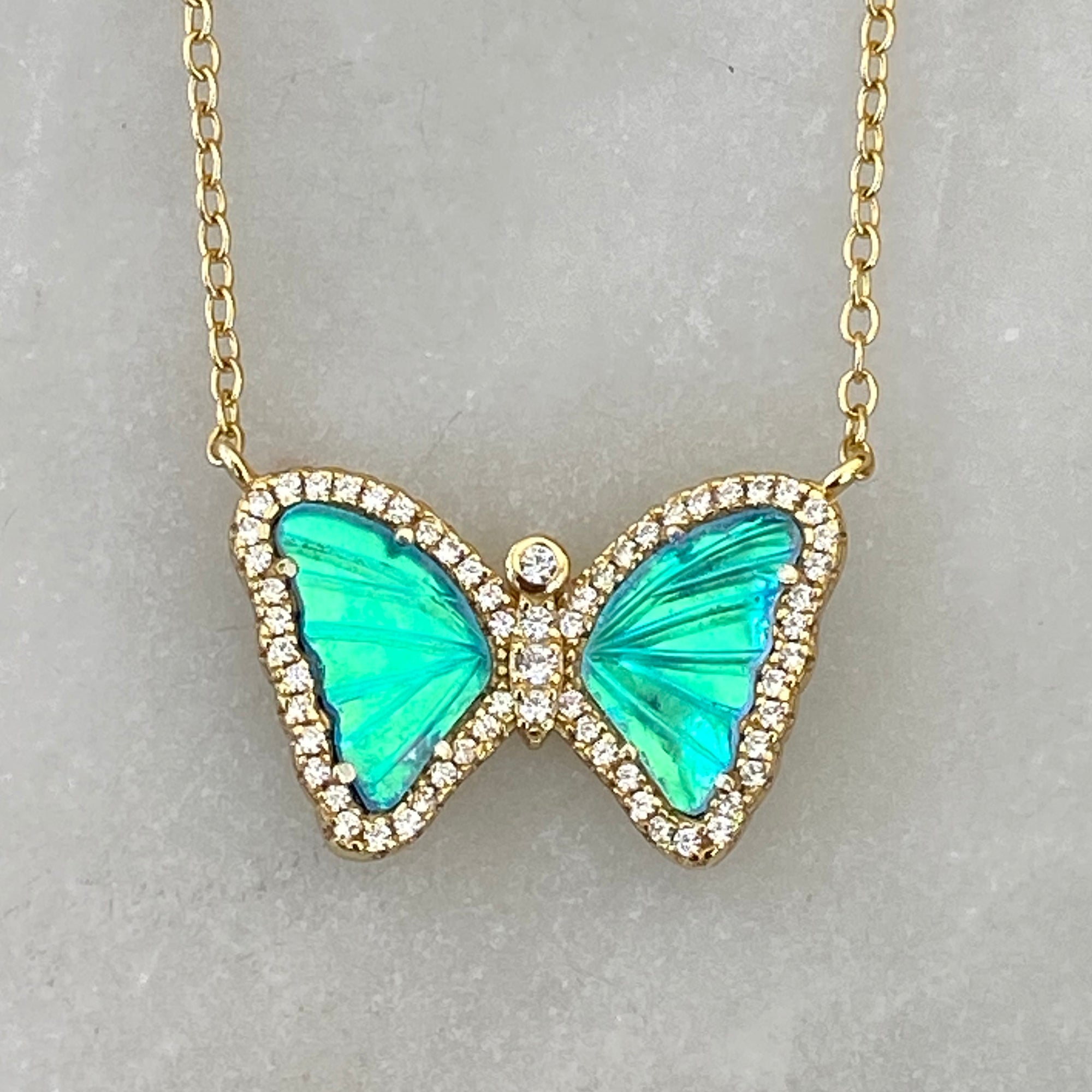 Limited Edition Morpho Butterfly Necklace