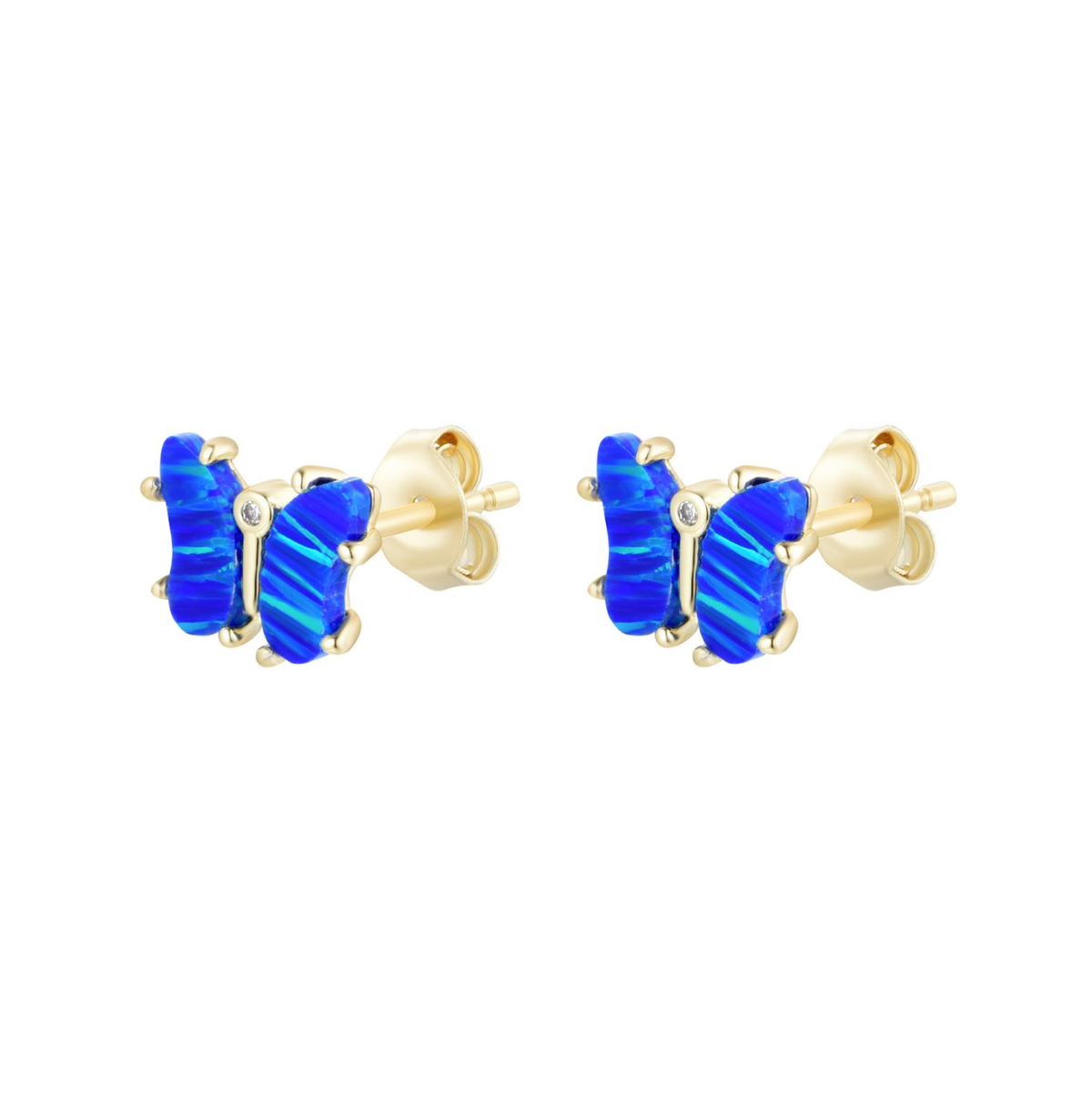 Opal Butterfly Stud Earrings