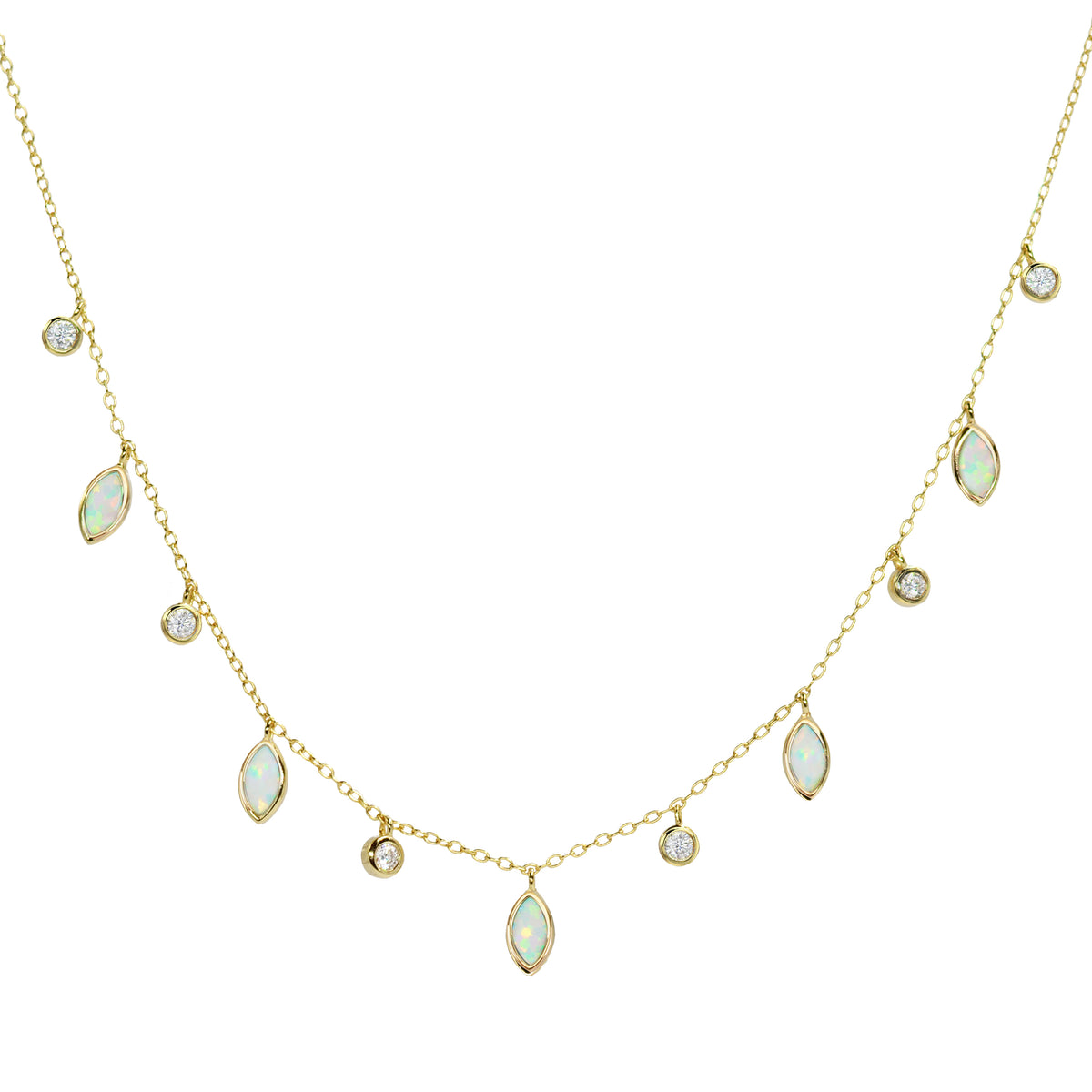 Drops of Spring Opal Necklace