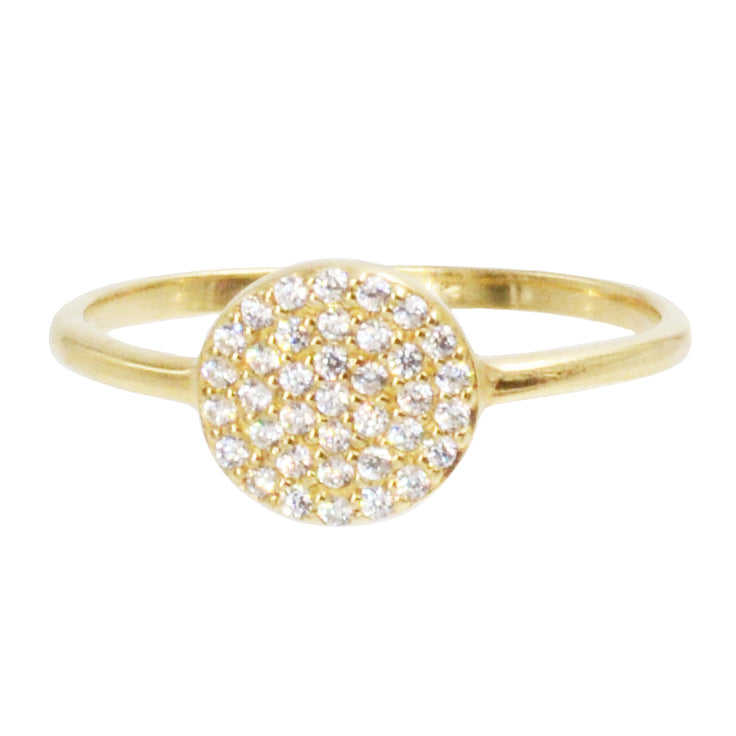 Pave Disk Ring