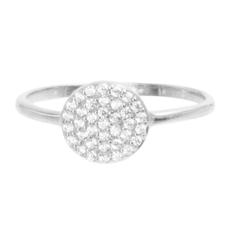 Pave Disk Ring