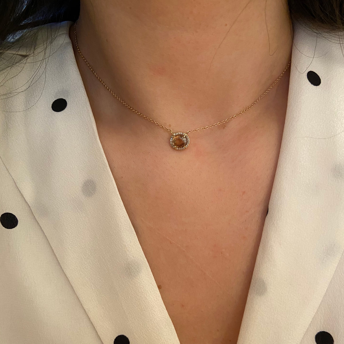 Purple tourmaline necklace Clearance