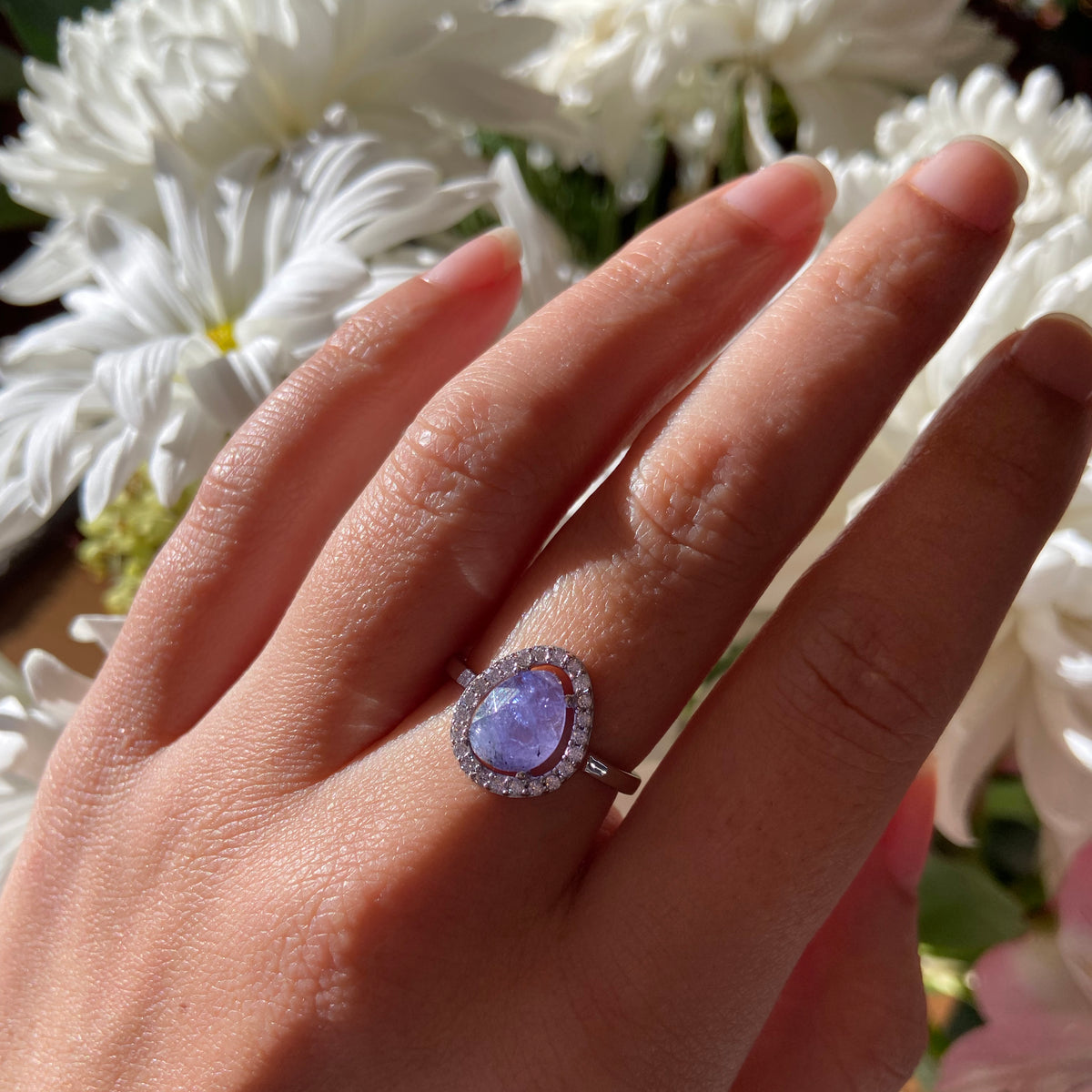 tanzanite deanna ring silver lifestyle