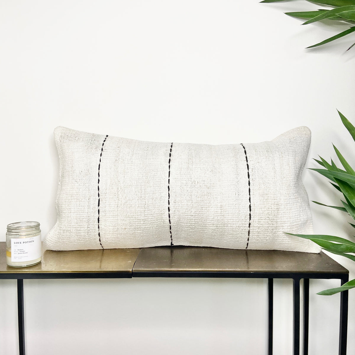 Turkish Hemp Lumbar Pillow Triple