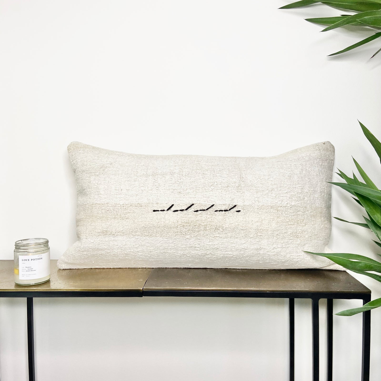 Turkish Hemp Lumbar Pillow Wave