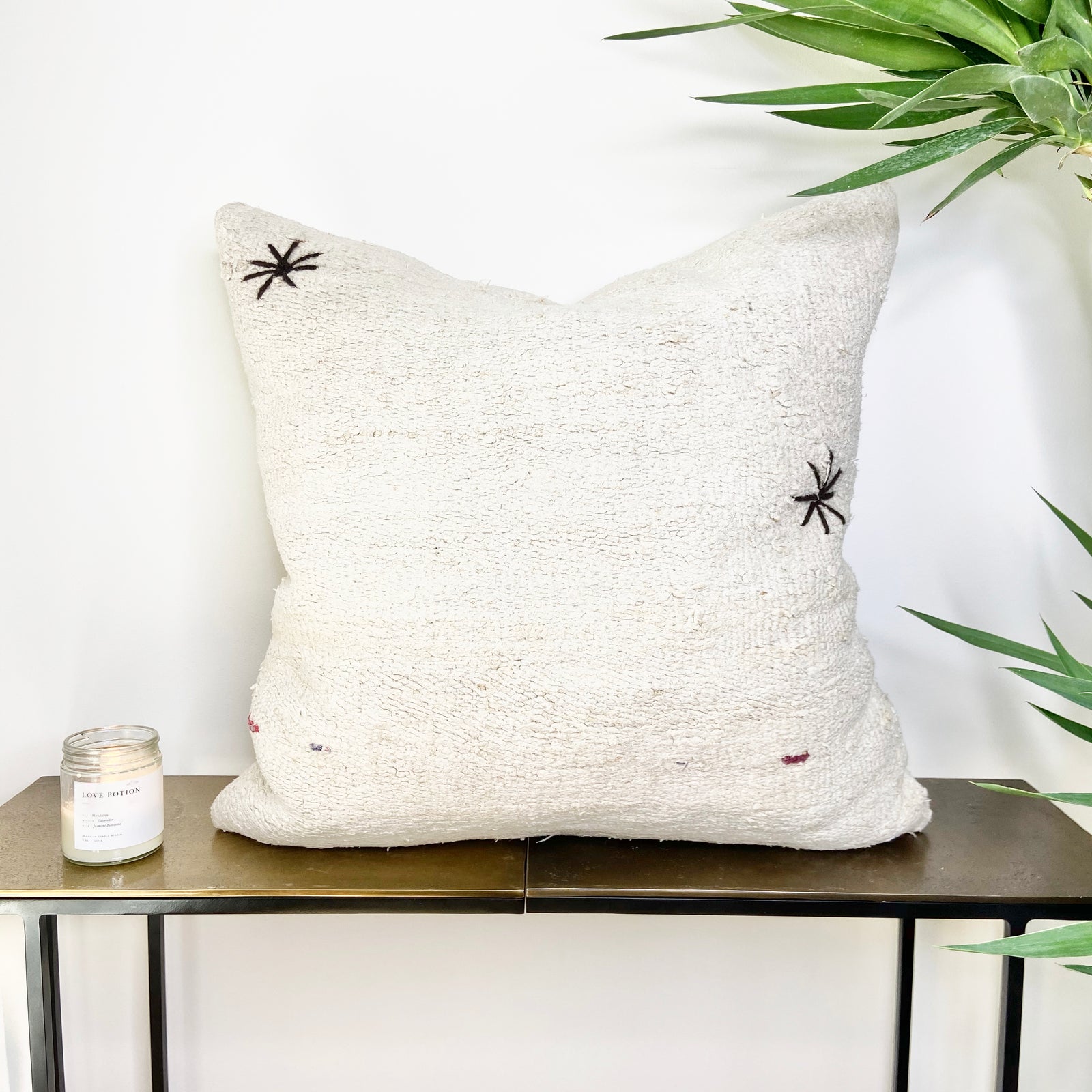 Turkish Hemp Throw Pillow Starburst